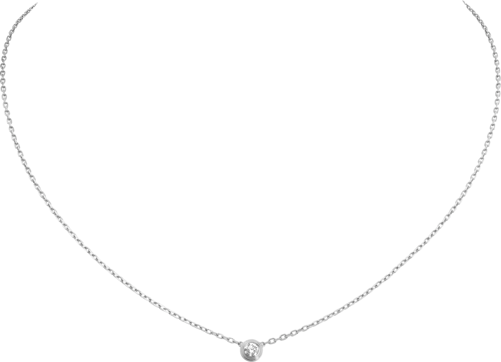 Cartier d'Amour 项链，小号款白金，钻石