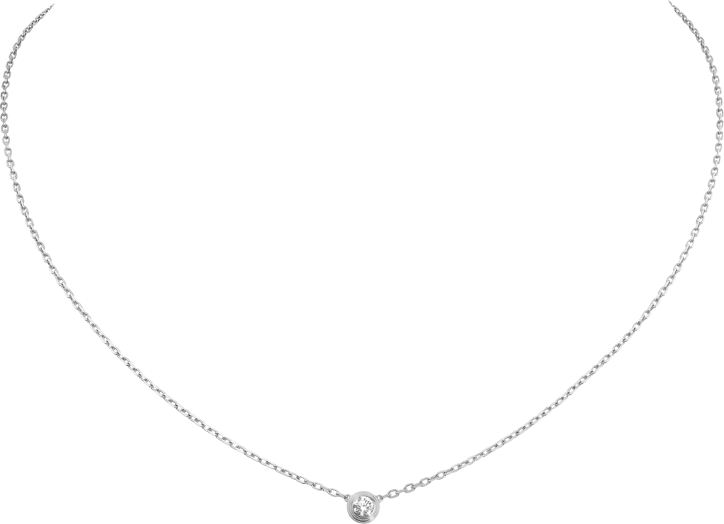 Cartier d'Amour necklace, small modelWhite gold, diamond