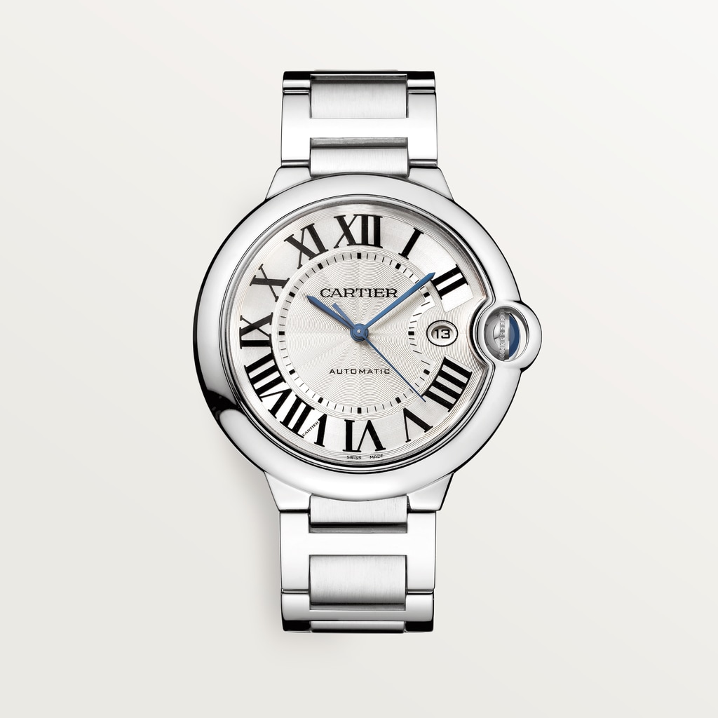 Ballon Bleu de Cartier watch42 mm, mechanical movement with automatic winding, steel