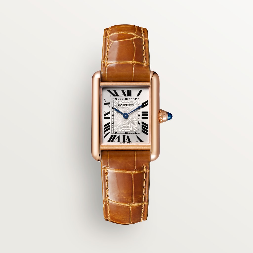 Tank Louis Cartier watchSmall model, hand-wound mechanical movement, rose gold