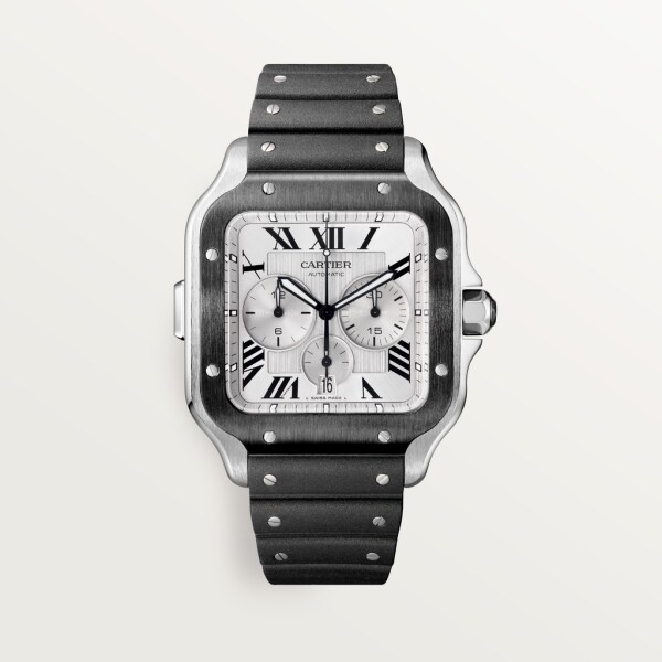 CRWSSA0017 - Santos de Cartier Chronograph watch - Extra-large model ...