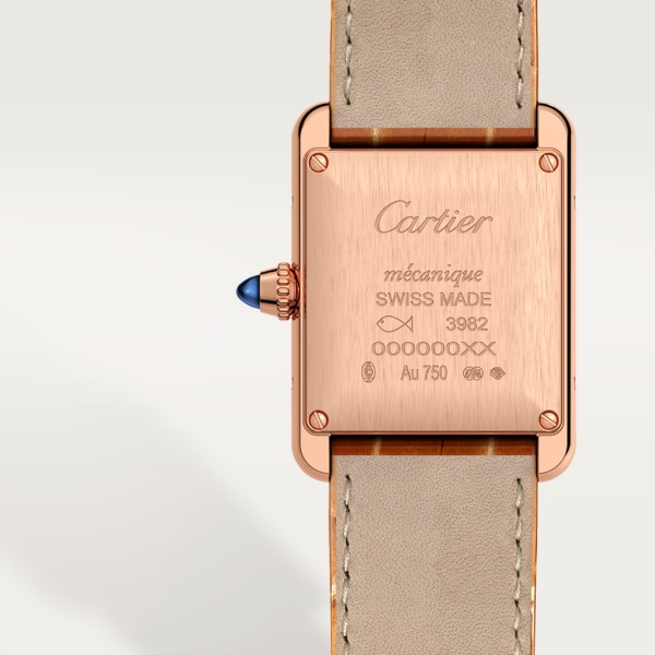 Tank Louis Cartier腕表 小号表款，手动上链机械机芯，18K玫瑰金