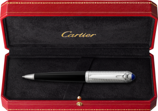 R de Cartier圆珠笔 黑色板材，精钢
