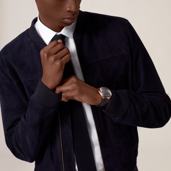 Crwgbb0036 Ballon Bleu De Cartier卡地亚蓝气球腕表 42毫米表款 自动机芯 18k玫瑰金 皮表带 Cartier