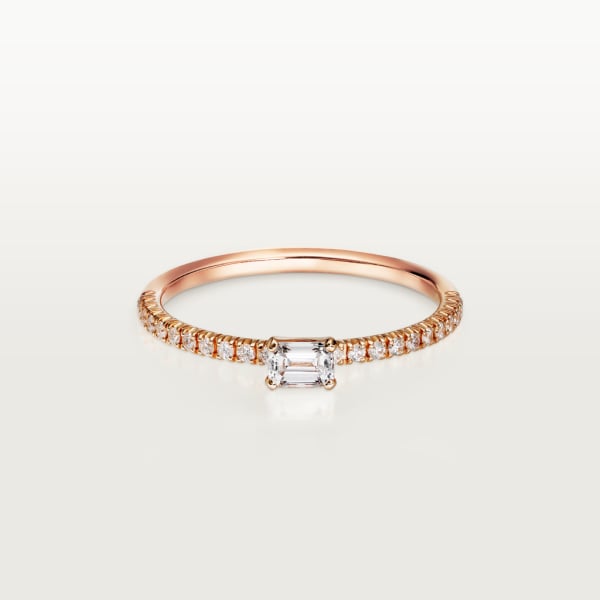 Etincelle de Cartier戒指 玫瑰金，钻石
