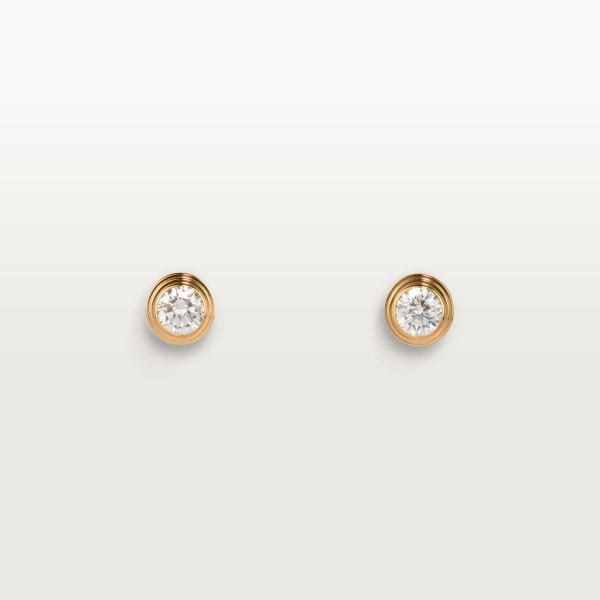 Cartier d'Amour 耳环，中号款 黄金，钻石
