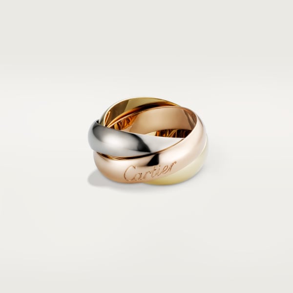 Trinity ring, LM White gold, yellow gold, rose gold