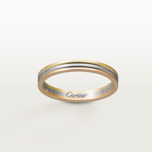 Vendôme Louis Cartier结婚对戒 白金，玫瑰金，黄金