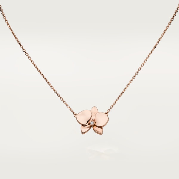 Caresse d'Orchidées par Cartier necklace Rose gold, diamond