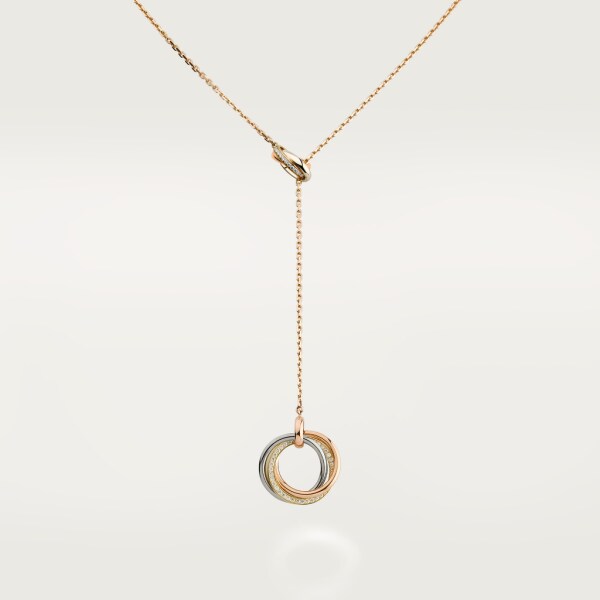 Trinity necklace White gold, yellow gold, rose gold, diamond