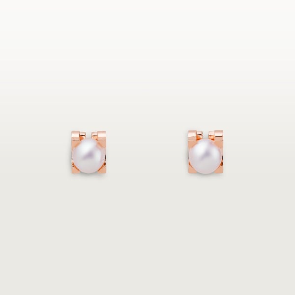 C de Cartier earrings Rose gold, pearl