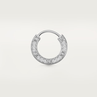 Cartier white deals gold hoop earrings