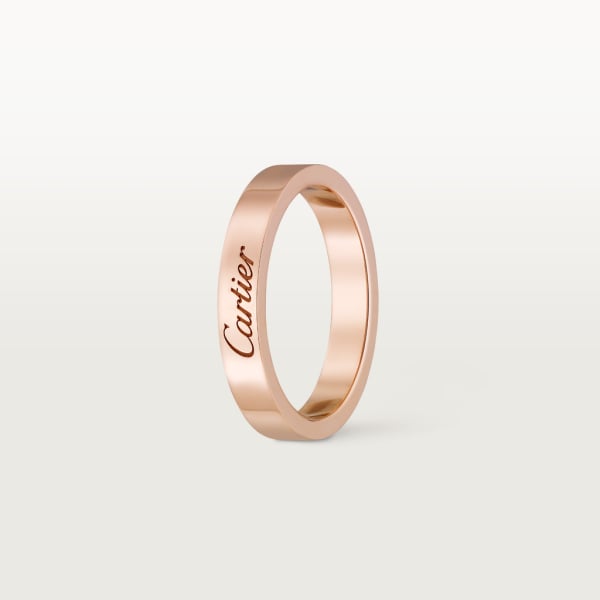 C de Cartier wedding ring Rose gold