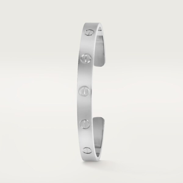 Love bracelet, open, classic model White gold