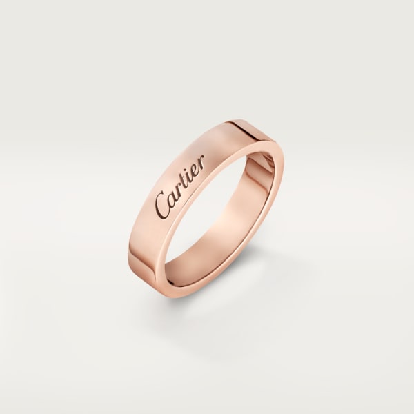 C de Cartier wedding ring Rose gold