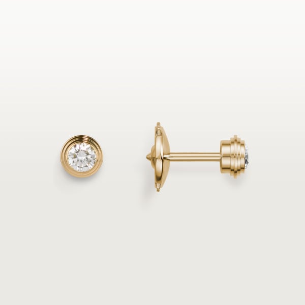 Cartier d'Amour 耳环，中号款 黄金，钻石