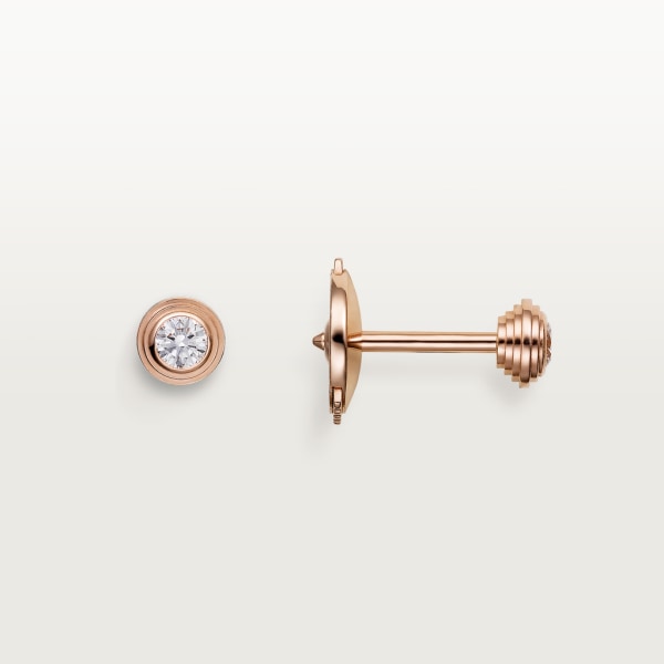 Cartier d'Amour earrings Rose gold, diamonds