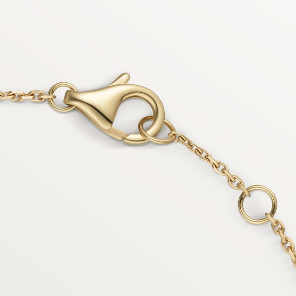 Amulette de Cartier手链，超小号款 黄金，钻石，白色珍珠母贝