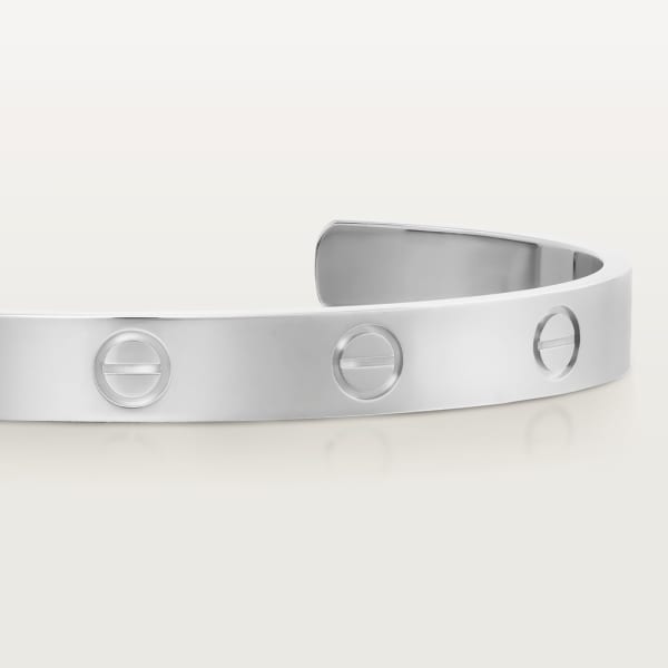Love bracelet, open, classic model White gold