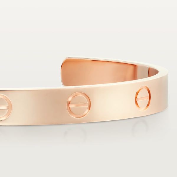 Love bracelet, open, classic model Rose gold
