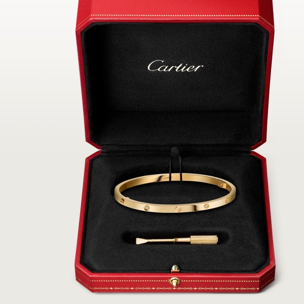 Cartier small love online bracelet with diamonds