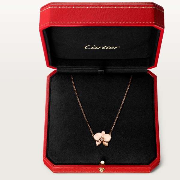 Caresse d’Orchidées par Cartier项链 玫瑰金，钻石