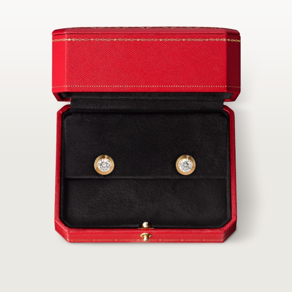 Cartier d'Amour earrings, medium model Yellow gold, diamonds