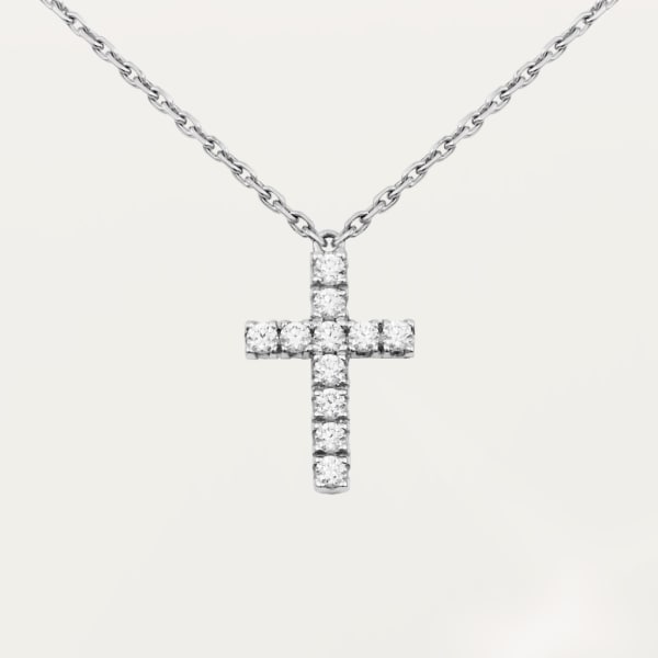 Symbols necklace White gold, diamonds