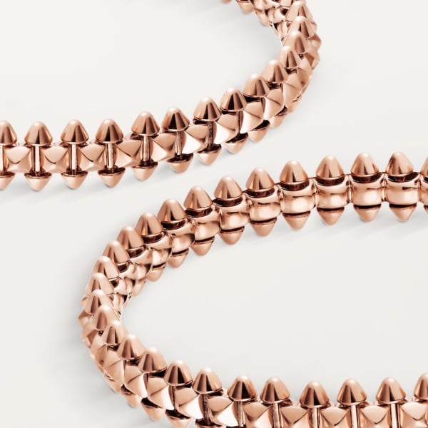 Clash de Cartier hoop earrings Small Model Rose gold