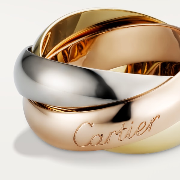 Trinity ring, LM White gold, yellow gold, rose gold