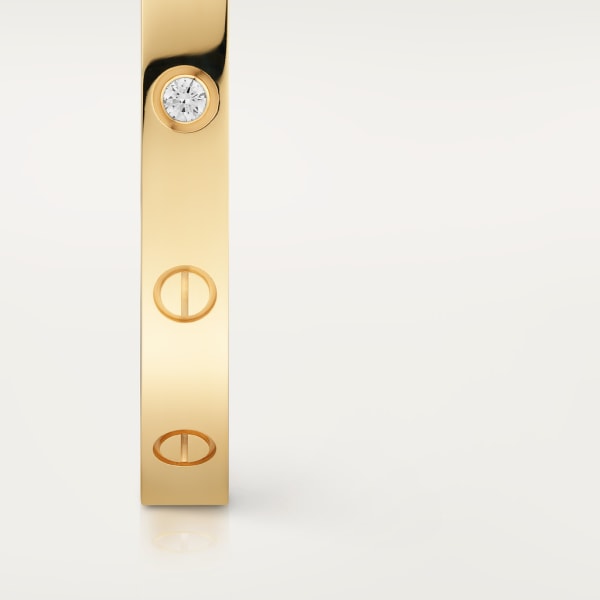 Love bracelet, 1 diamond Yellow gold, diamond