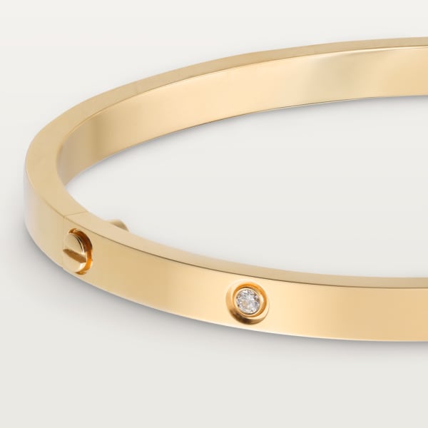 Love bracelet, small model, 6 diamonds Yellow gold, diamonds