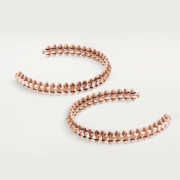 Clash de Cartier hoop earrings Small Model Rose gold