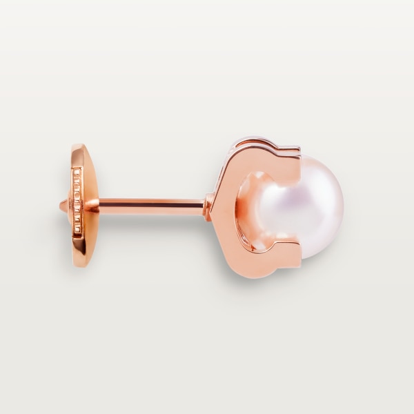 C de Cartier earrings Rose gold, pearl