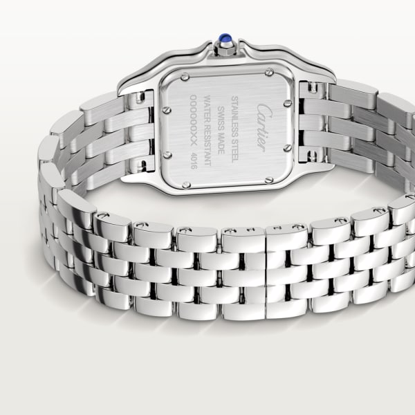 Panthère de Cartier腕表 中号表款，石英机芯，精钢，钻石