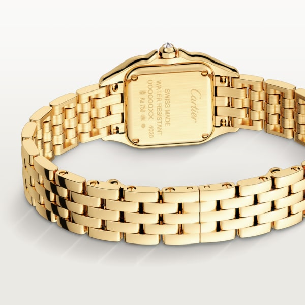 Panthère de Cartier watch, small model Small model, quartz movement, yellow gold, diamonds