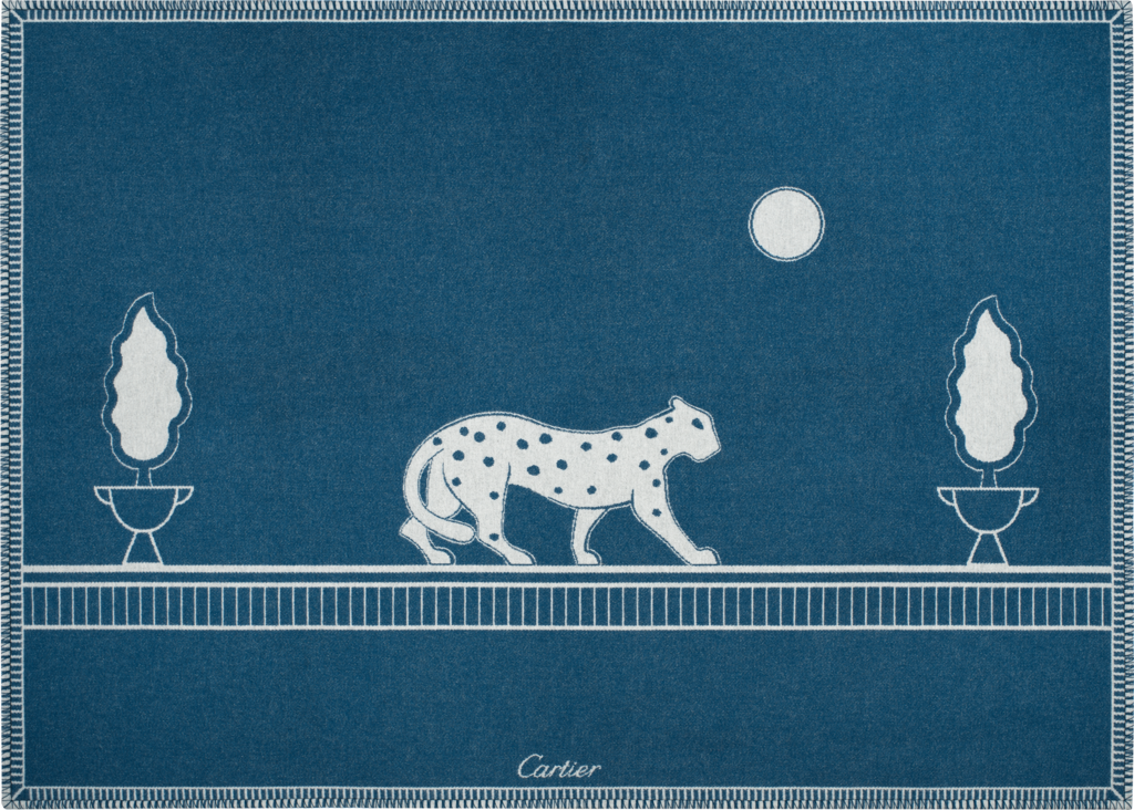 Panthère de Cartier系列毛毯美利奴羊毛与羊绒