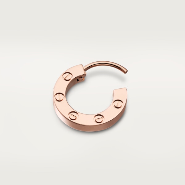 Love single earring Rose gold