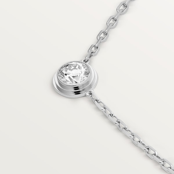 Cartier d'Amour 项链，大号款 白金，钻石