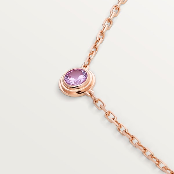 Cartier d'Amour necklace Rose gold, pink sapphire