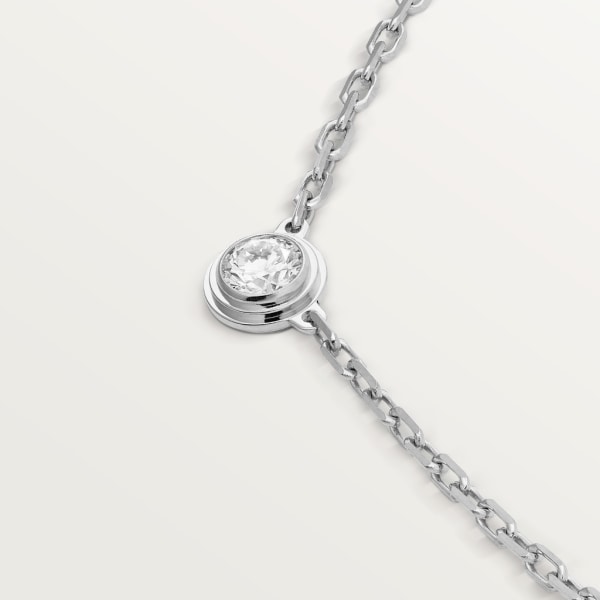 Cartier d'Amour 项链，小号款 白金，钻石