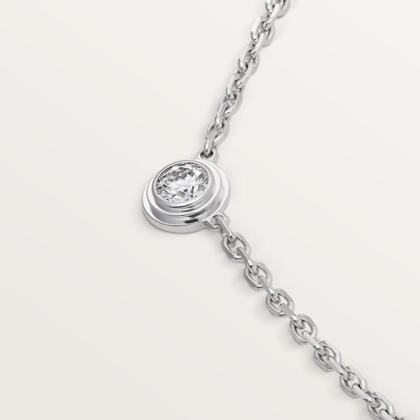 Cartier d'Amour necklace XS White gold, diamond