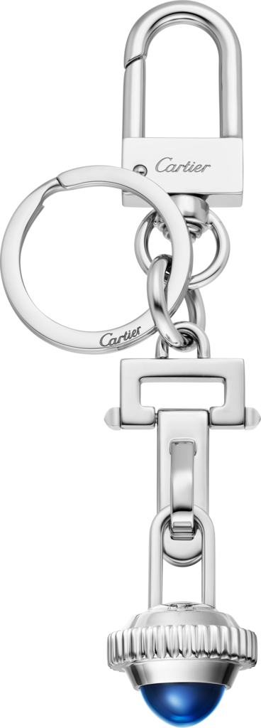 Pasha de Cartier钥匙圈镀钯饰面金属，树脂