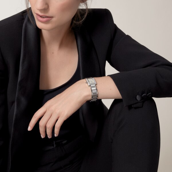 Cartier Tank Francaise Silver Dial Ladies Watch W4TA0008
