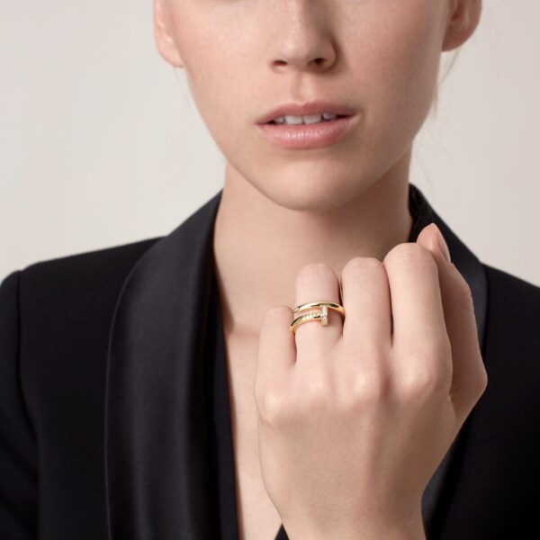 Juste un Clou ring Yellow gold, diamonds