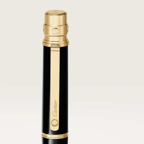 Santos de Cartier rollerball pen Large model, composite, gold finish