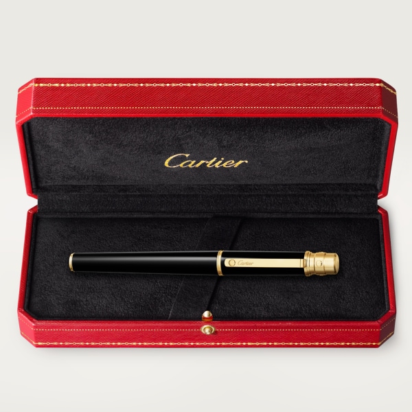 Santos de Cartier rollerball pen Large model, composite, gold finish