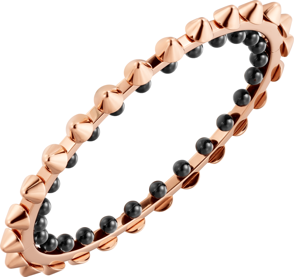 Clash de Cartier braceletRose gold, onyx