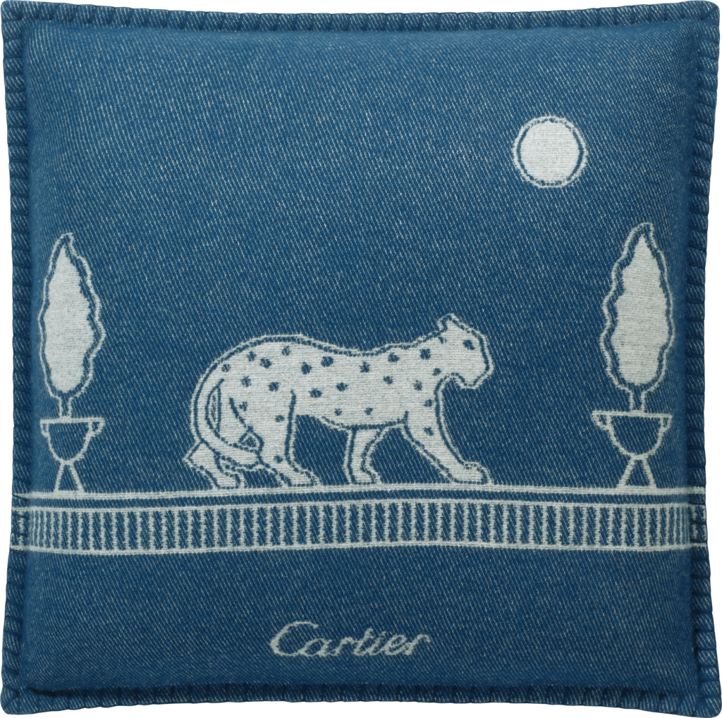 Panthère de Cartier靠枕美利奴羊毛与羊绒