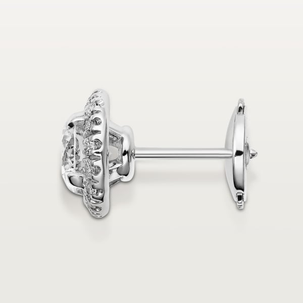 Cartier Destinée耳环 白金，钻石